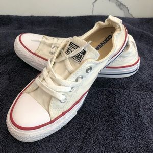 Converse all star white slip on